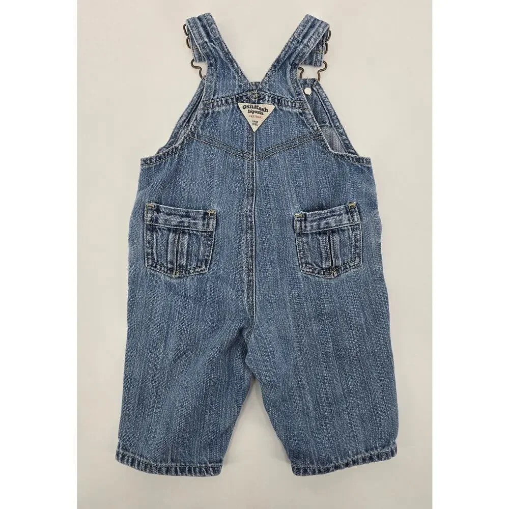 Vintage y2k  Fairycore OshKosh B’gosh Baby Overalls‎ Butterfly Embroidery – 6M